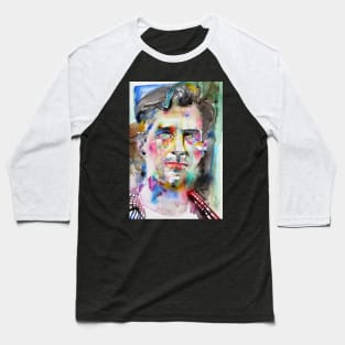 JACK KEROUAC watercolor portrait .4 Baseball T-Shirt